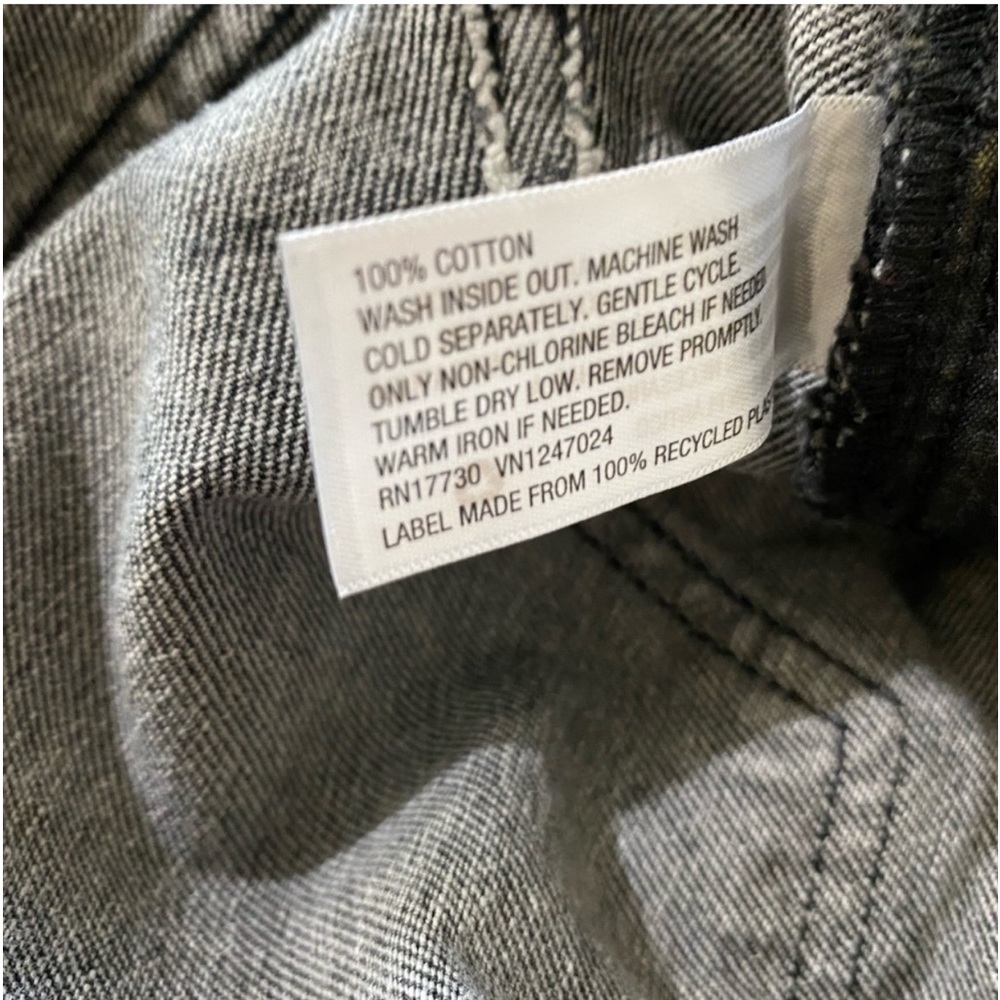 Wild Fable Highest Rise Cut Off Button Fly Jean Shorts Gray Size 14 - Picture 14 of 15